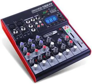 Compact PA Mixer w/USB Port which allows you to play or record in MP3 direct to flash drives.
