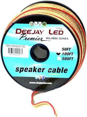100-Foot 2-Conductor 14 Gauge Stranded Speaker Hookup Cable