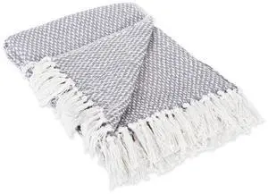 DII Gray Woven Throw