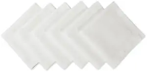 DII White Polyester Napkin (Set of 6)