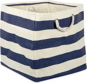 DII Paper Cube Stripe Nautical Blue Square