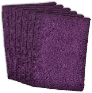 DII Eggplant Essential Microfiber Dishtowel (Set of 6)