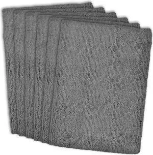 DII Gray Essential Microfiber Dishtowel (Set of 6)