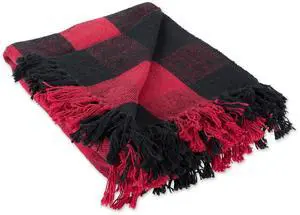 DII Tango Red & Black Buffalo Check Throw