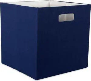 DII Polyester Cube Solid Nautical Blue Square