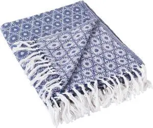 DII Nautical Blue Malachite Throw