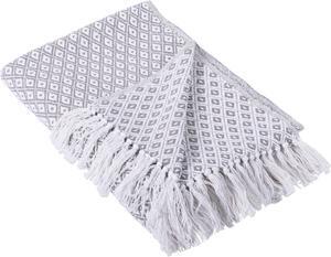 DII Gray Mini Diamond Throw