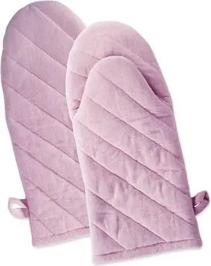 DII Rose Solid Chambray Oven Mitt (Set of 2)