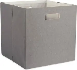 DII Polyester Cube Solid Gray Square