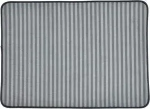 DII Xxx-Large Gray Striped Cage Mat