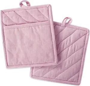 DII Rose Solid Chambray Potholder (Set of 2)