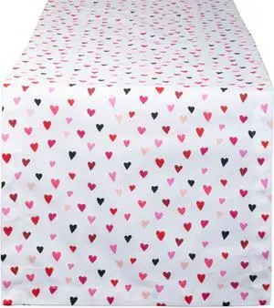 DII Confetti Hearts Print Table Runner