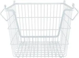 DII Metal Basket White Rectangle Large