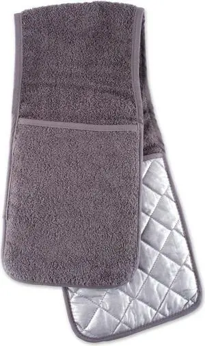 DII Gray Terry Double Oven Mitt
