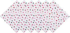 DII Confetti Hearts Print Napkin (Set of 6)
