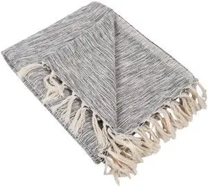 DII Black Variegated Throw