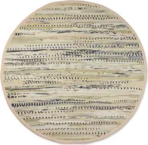 DII Taupe Round Rag Rug