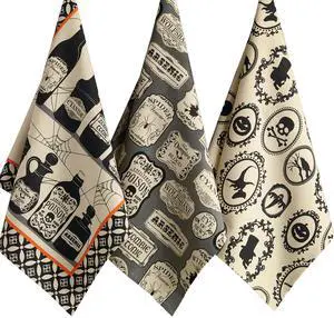 DII Assorted Hocus Pocus Printed Dishtowel (Set of 3)