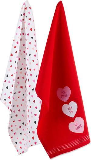 DII Assorted Sweet Talk Dishtowel (Set of 2)