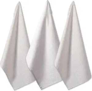 DII Natural Solid Chambray Dishtowel (Set of 3)