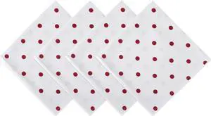 DII Polka Dot Napkin(Set of 4) White/Red