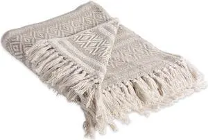 DII Stone Adobe Stripe Throw