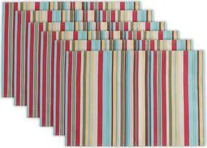 DII Summer Stripe Outdoor Placemat (Set of 6)