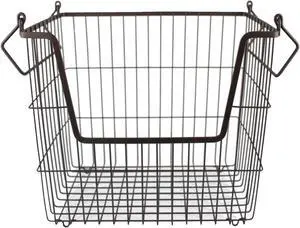 DII Metal Basket Bronze Rectangle Large