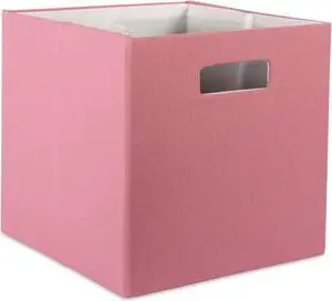 DII Polyester Cube Solid Rose Square