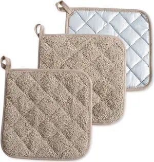 DII Stone Terry Potholder (Set of 3)