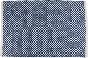 DII Nautical Blue Diamond Rug