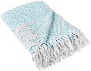 DII Aqua Mini Diamond Throw