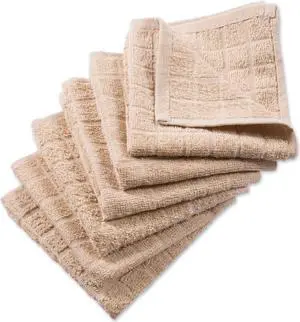 DII Solid Pebble Windowpane Terry Dishcloth (Set of 6)