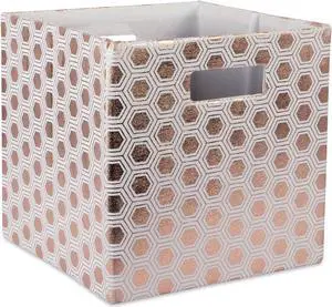 DII Polyester Cube Honeycomb Copper Square