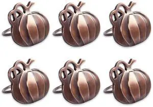DII Harvest Pumpkin Napkin Ring (Set of 6)