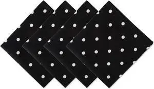 DII Polka Dot Napkin(Set of 4) Black/White