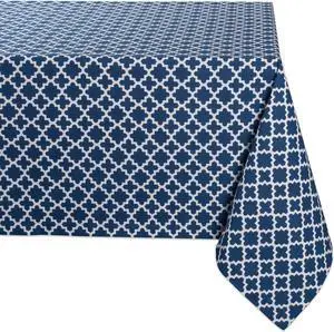 DII Nautical Blue Lattice Tablecloth