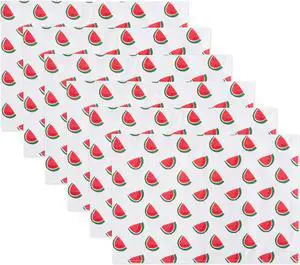 DII Watermelon Print Outdoor  Placemat (Set of 6)