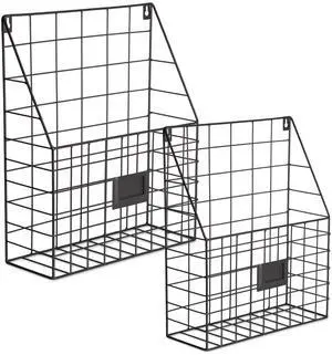 DII Farmhouse File Basket(Set of 2) Bronze