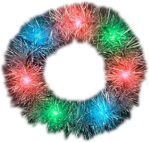 Light Up Tinsel Halo Crown Headband Light Up Tinsel Halo Crown Headband