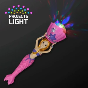 Multicolor LED Little Mermaid Prism Wand Multicolor LED Little Mermaid Prism Wand