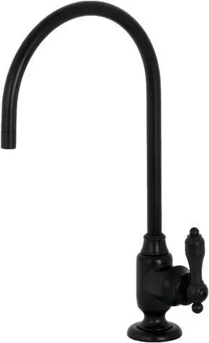 Kingston Brass KS5190TAL Traditional Tudor Single-Handle Water Filtration Faucet - Matte Black