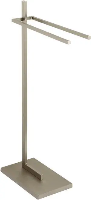 Kingston Brass SCC8608 Modern Edenscape Pedestal Dual Towel Rack - Brushed Nickel