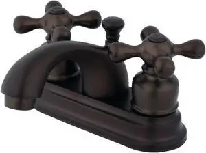 Kingston Brass KB2605AX 4 in. Centerset Bathroom Faucet, Oil Rubbed Bronze