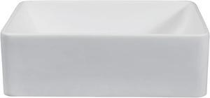 Fauceture EVA20156 Solid Surface Matte Stone Single-Bowl Bathroom Sink, Matte White