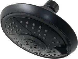kingston brass kx1550 vilbosch 5inch 5function shower head, matte black