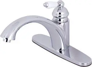 Kingston Brass KS6571PLLS Single-Handle Kitchen Faucet, Polished Chrome