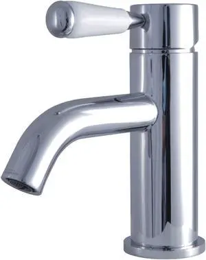 Fauceture LS8221DPL Paris Single-Handle Bathroom Faucet with Deck Plate & Drain, Polished Chrome