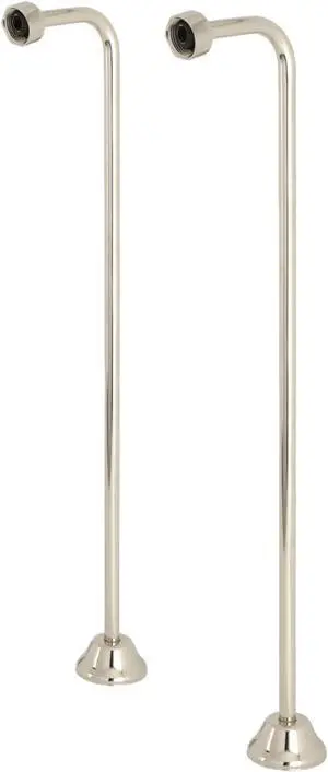 Kingston Brass CC466 Vintage Single Offset Bath Supply Lines, Polished Nickel
