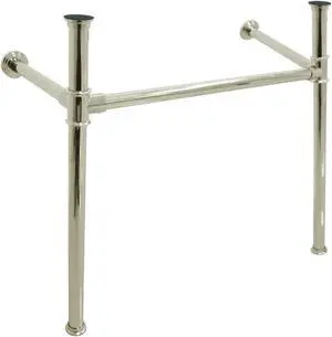 VPB13686 Stainless Steel Console Leg for Bath Console Vanity, Polished Nickel